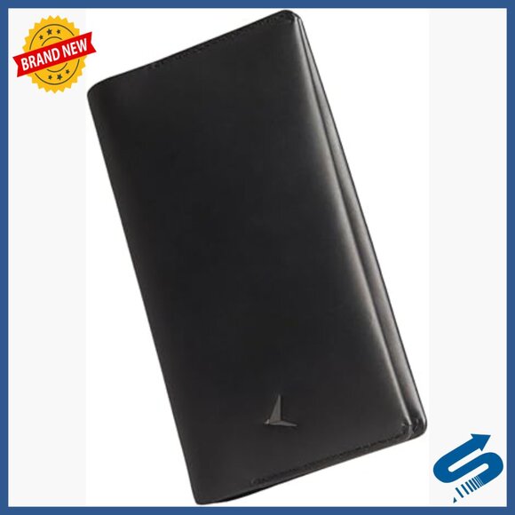 Slim RFID-Blocking Leather Wallet with Coin Pocket Organizer